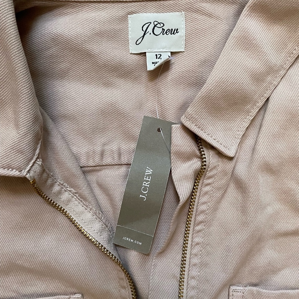 J. Crew Tan Mini Shirt Dress - Picture 4 of 4